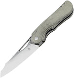 Kizer Cutlery Kobold 2.0 Linerlock Green Micarta Folding 154CM Pocket Knife 35422C1