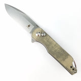 Kizer Cutlery Assassin Green Folding Knife 154CM Micarta Button lock 3549c1
