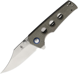 Kizer Cutlery Junges Linerlock Green Micarta Folding Bohler N690 Knife 3551N4