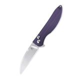 Kizer Cutlery Sway Back Button Lock Purple G10 Folding Bohler N690 Knife 3566N1
