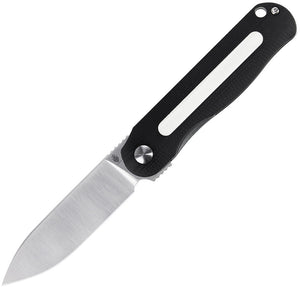 Kizer Cutlery Latt Vind Mini Black & White G10 Linerlock Folding Knife 3567n1