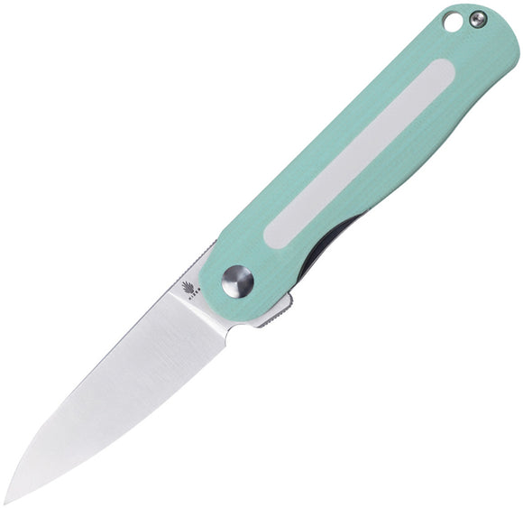 Kizer Cutlery Latt Vind Mini Linerlock Blue/White G10 Folding N690 Knife 3567N4