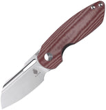 Kizer Cutlery October Linerlock Red Micarta Folding CPM-20CV Knife V3569A2- Kizer SALE