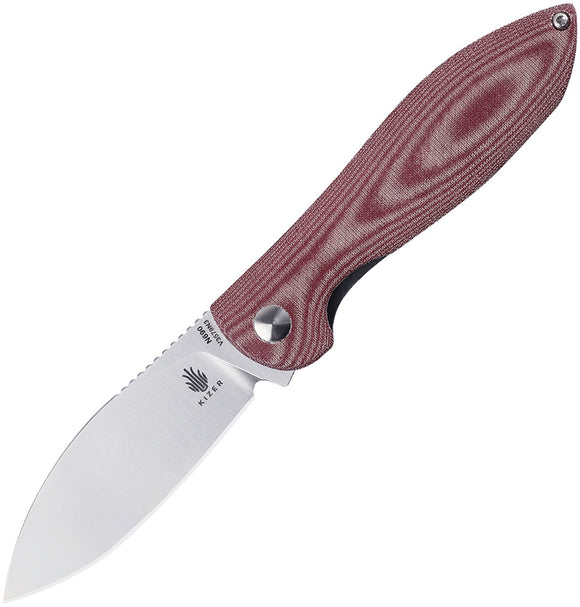 Kizer Cutlery Infinity Linerlock Red Micarta Folding N690 Pocket Knife V3579N3