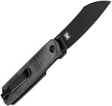 Kizer Cutlery Klipper Linerlock Black Micarta Folding 154CM Pocket Knife V3580C2