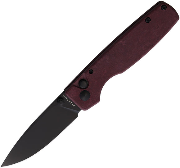 Kizer Cutlery Original Button Lock Red Richlite Folding 154CM Pocket Knife 3605C3