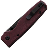 Kizer Cutlery Original Button Lock Red Richlite Folding 154CM Pocket Knife 3605C3