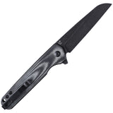 Kizer Cutlery LP Black Micarta Linerlock 154cm Reverse Tanto Folding Knife 3610c1