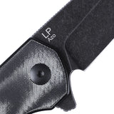 Kizer Cutlery LP Black Micarta Linerlock 154cm Reverse Tanto Folding Knife 3610c1