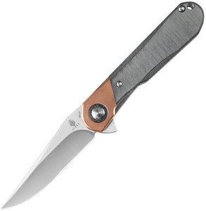 Kizer Cutlery Comet Knife Linerlock Copper & Black Micarta Folding 154CM 3614C3