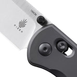 Kizer Cutlery Drop Bear Clutch Lock Gray Aluminum Folding 154CM Knife V3619C1