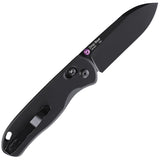 Kizer Cutlery Drop Bear Clutch Lock Black Aluminum Folding 154CM Knife V3619C2