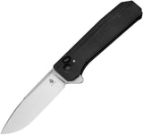 Kizer Cutlery Brat Button Lock Black G10 Folding 154CM Drop Pt Pocket Knife V3630C1