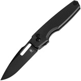 Kizer Cutlery Dogfish Button Lock Black Aluminum Folding 154CM Pocket Knife V3640C1