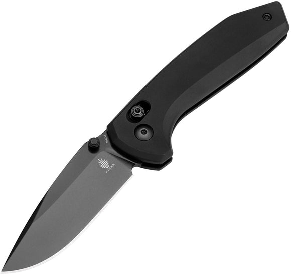 Kizer Cutlery Sub-3 OBK Clutch Lock Black Aluminum Folding 154CM Knife V3650C1