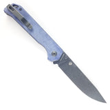 Kizer Cutlery Begleiter Blue Denim Micarta Folding Knife 44582c1