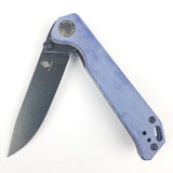 Kizer Cutlery Begleiter Blue Denim Micarta Folding Knife 44582c1