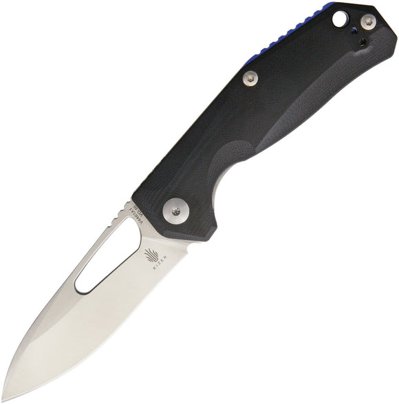 Kizer Cutlery Kesmec Black G-10 Plain Edge Folding Pocket Knife - V4461A1