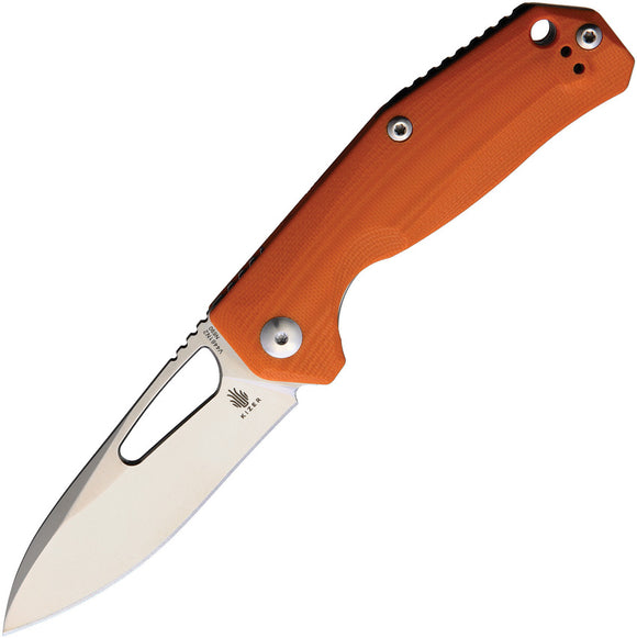 Kizer Cutlery Kesmec Linerlock Orange G10 Folding Knife 4461n2