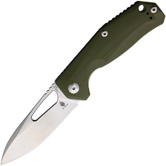 Kizer Cutlery Kesmec Linerlock Green G10 Folding Knife 4461n3