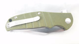 Kizer Vanguard Green Intrepid Plain Edge Flipper Knife - v4468a2