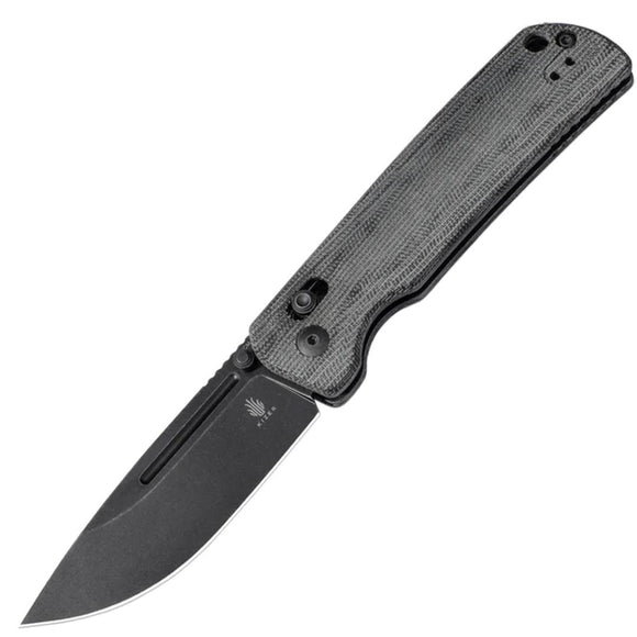 Kizer Cutlery Escort Clutch Lock Black Micarta Folding 154CM Pocket Knife V4481C3