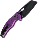 Kizer Cutlery C01C Sheepdog Clutch Lock Purple Aluminum Folding Knife V4488AC1