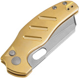Kizer Cutlery C01C Sheepdog Button Lock Brass Folding CPM-3V Pocket Knife V4488BC2