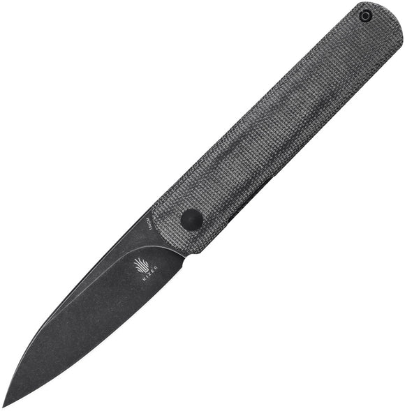 Kizer Cutlery Fiest XL Linerlock Black Micarta Folding 154CM Pocket Knife 4499C2