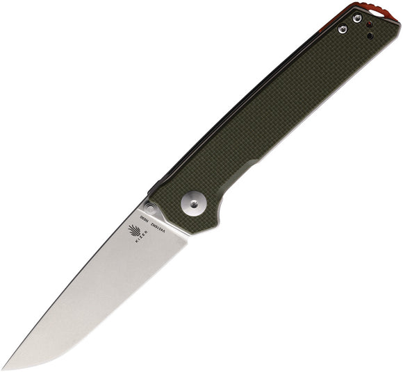 Kizer Cutlery Domin Linerlock Green G10 Folding Bohler N690 Pocket Knife 4516N2