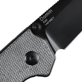 Kizer Cutlery Domin Pocket Knife Linerlock Black Micarta Folding 154CM 4516SC1