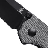 Kizer Cutlery Domin Pocket Knife Linerlock Black Micarta Folding 154CM 4516SC1