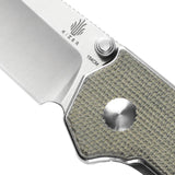 Kizer Cutlery Domin Pocket Knife Linerlock Green Micarta Folding 154CM 4516SC2