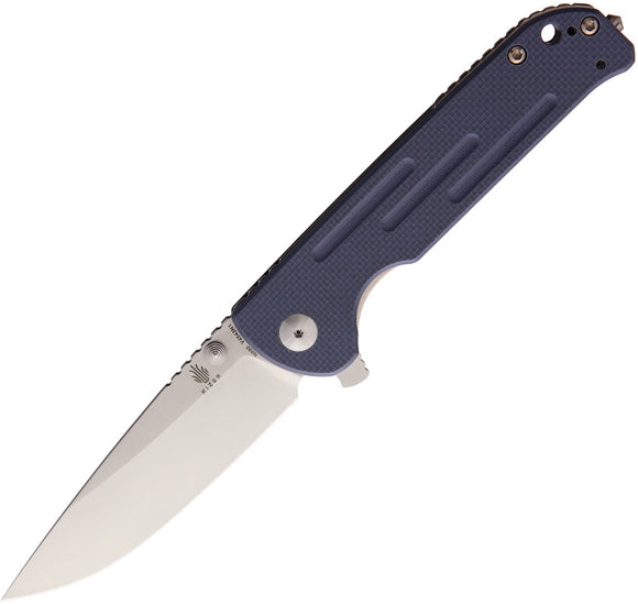 Kizer Cutlery Justice Blue Linerlock Folding Knife v4543n1