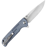 Kizer Cutlery Justice Pocket Knife Linerlock Blue Micarta Folding N690 4543N3