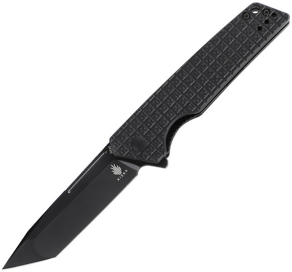 Kizer Cutlery Lan Black G10 Folding Bohler N690 Tanto Pocket Knife 4577N1