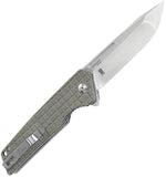 Kizer Cutlery Lan Green Micarta Folding Bohler N690 Pocket Knife 4577N2