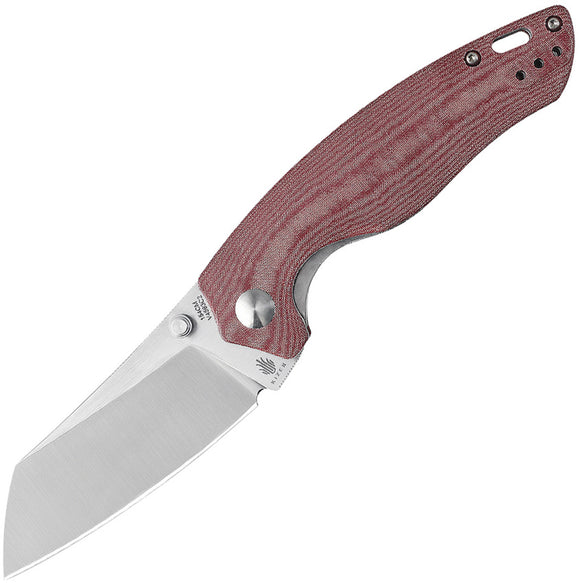 Kizer Cutlery Towser K Red Richlite 154cm Folding Knife 4593c2