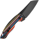 Kizer Cutlery Towser K Linerlock Rainbow G10 Folding 154CM Pocket Knife 4593C4