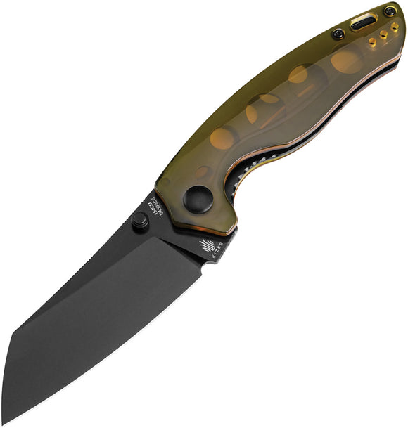 Kizer Cutlery Towser K Linerlock PEI Ultem Folding Black 154CM Knife V4593C6