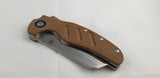 Kizer Cutlery Sheepdog XL Brown Micarta Folding Knife 5488c4
