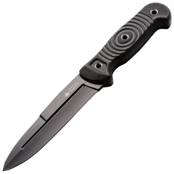 Kizlyar Legion Black G10 Handle TiNi D2 Tool Steel Fixed Knife w/ Sheath 0023