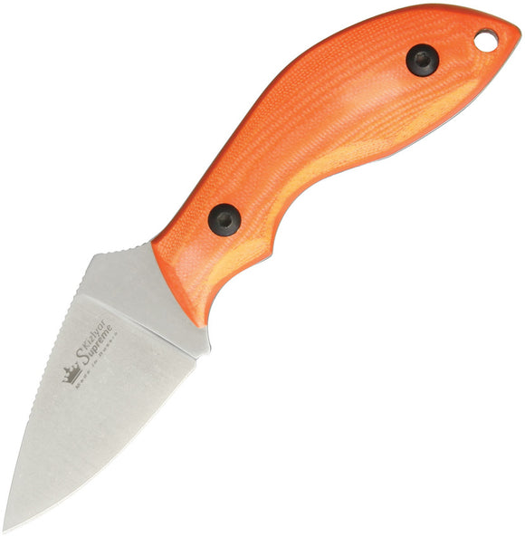 Kizlyar Hammy Niolox Tool Steel Orange G10 Handle Fixed Knife w/ Sheath 0124