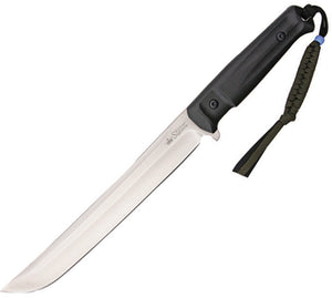 Kizlyar 14" Sensei Black Handle AUS-8 Stainless Fixed Knife w/ Sheath 0238