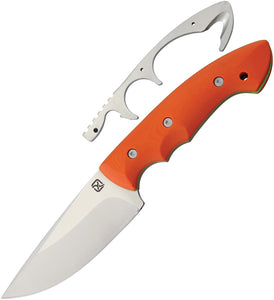Klecker Knives 9" Abiqua Hunter w/ Guthook Orange G10 Fixed blade Knife 151GO