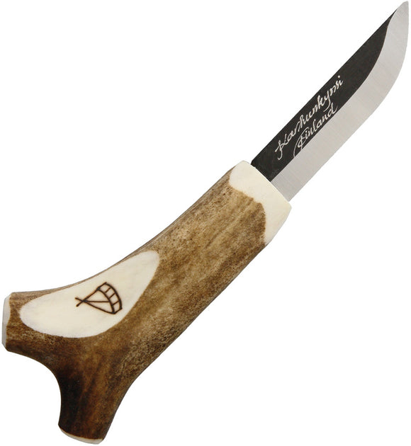 Kellam Small Saami Reindeer Carbon Steel Fixed Blade Knife w/ Sheath 1002