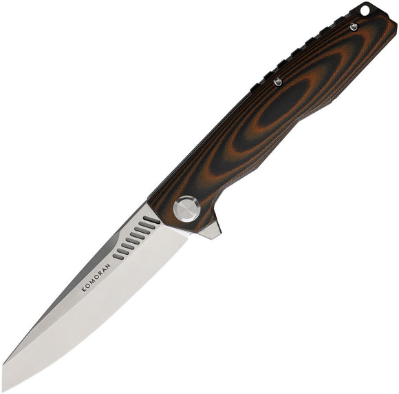 Komoran Black & Orange G10 Linerlock Foldin Knife 035