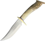 Ken Richardson Knives 5" 1085HC Steel Fixed Blade Bowie Knife 1408P