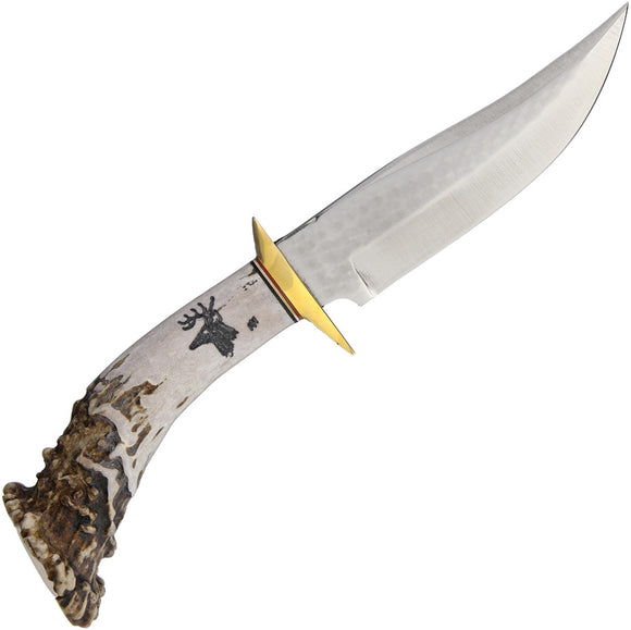 Ken Richardson Knives 5in 1085HC Steel Fixed Blade Bowie Knife 1408