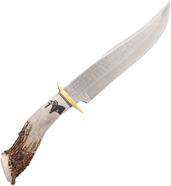 Ken Richardson Knives 8in 1085HC Steel Fixed Blade Bowie Knife 1410